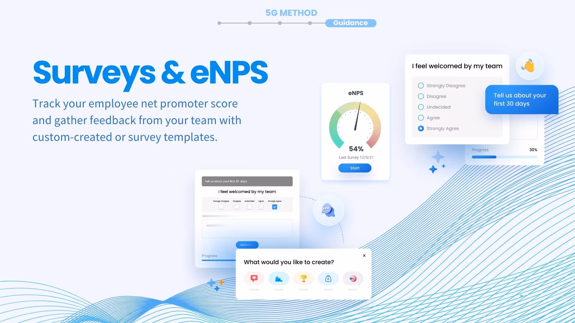 Surveys & eNPS — Give River platform overview, slide 18 of 21