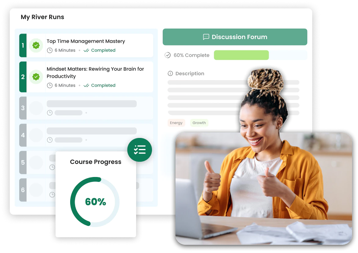 The Give River learning and growth platform