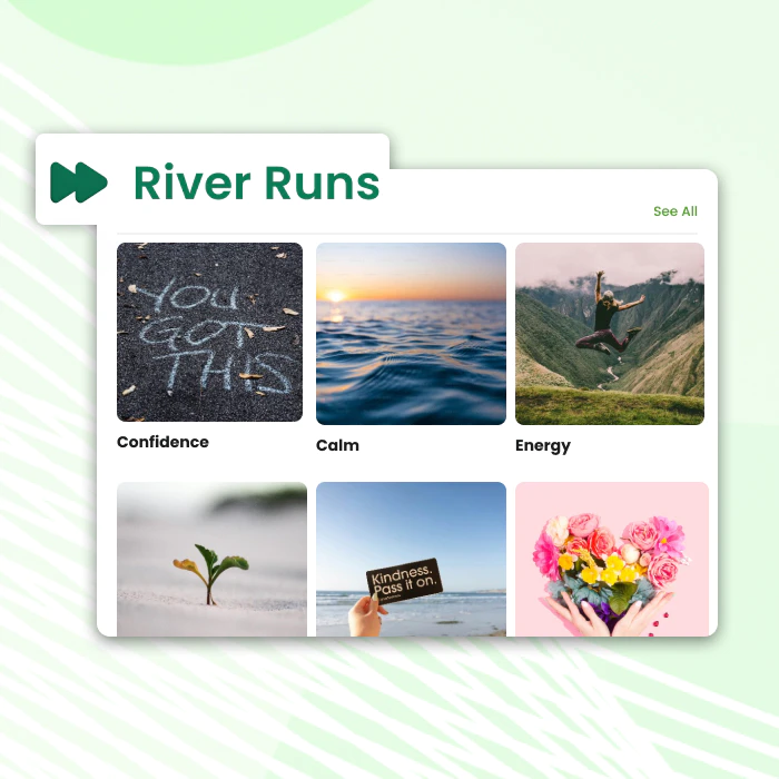 River Run learning categories in Give River