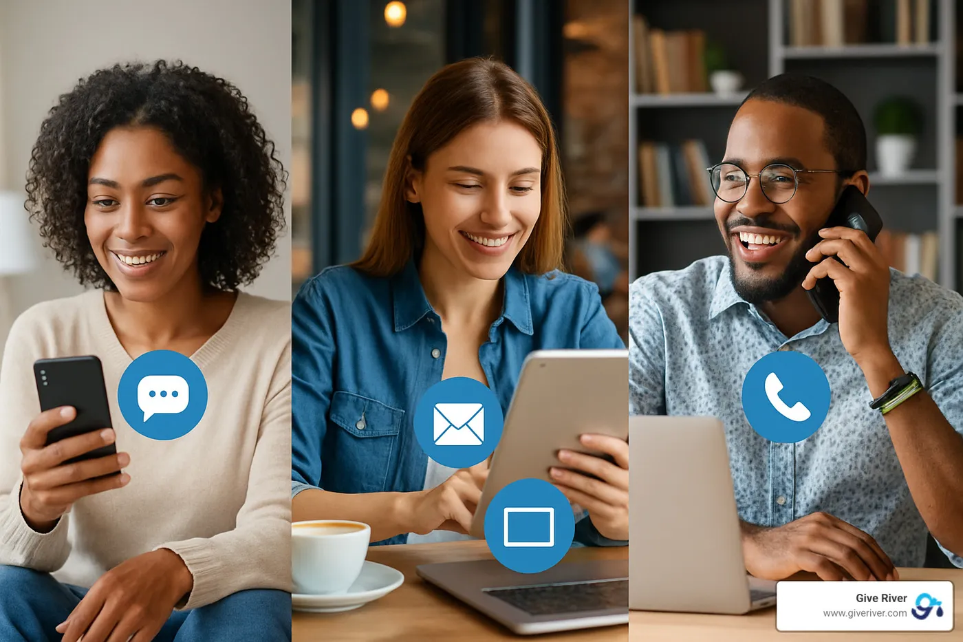 Customers engaging across multiple digital channels - digital engagement platforms