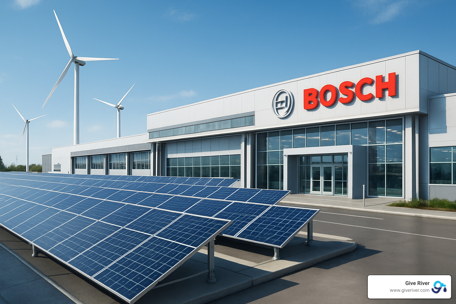 Renewable-powered Bosch factory - examples of corporate social responsibility