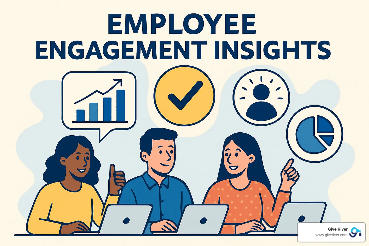 AI dashboard showing employee engagement trends and predictions - employee engagement insights