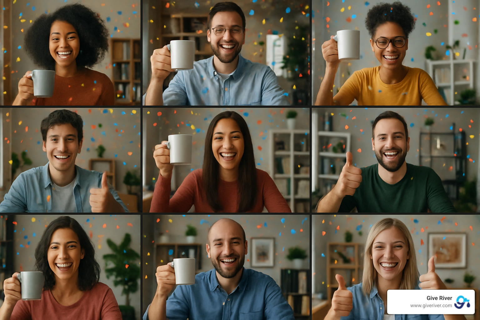 remote teams celebrating together - fun virtual offsite ideas