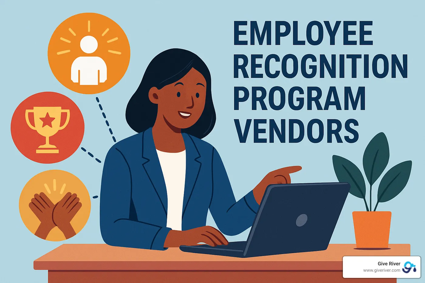 diverse team celebrating recognition moment in modern office - employee recognition program vendors