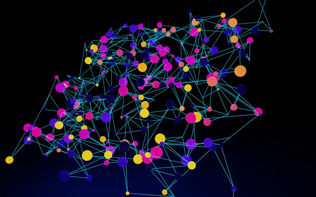 An abstract image depicting artificial intelligence and data networks, symbolizing the future of digital engagement with AI-powered insights and hyper-personalization - digital engagement tools