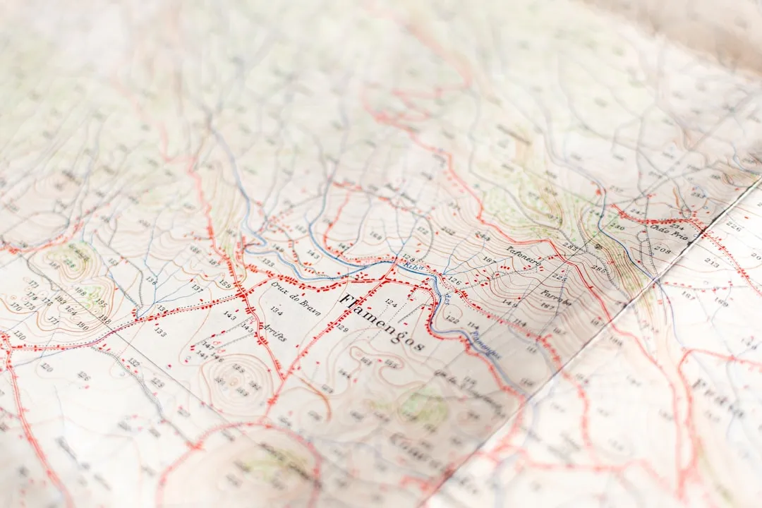 planning map with routes and checkpoints marked - amazing race challenges for team building